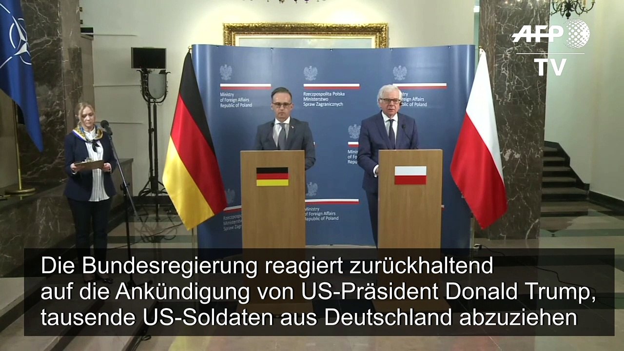 Abzug von US-Soldaten: Maas für engere europäische Zusammenarbeit