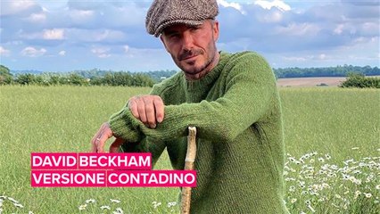 David Beckham si improvvisa uomo di campagna