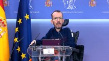 Echenique carga contra la decisión del PSOE de no apoyar la comisión contra Juan Carlos I