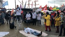 Manifestation de soutien aux soignants à Saint-Malo
