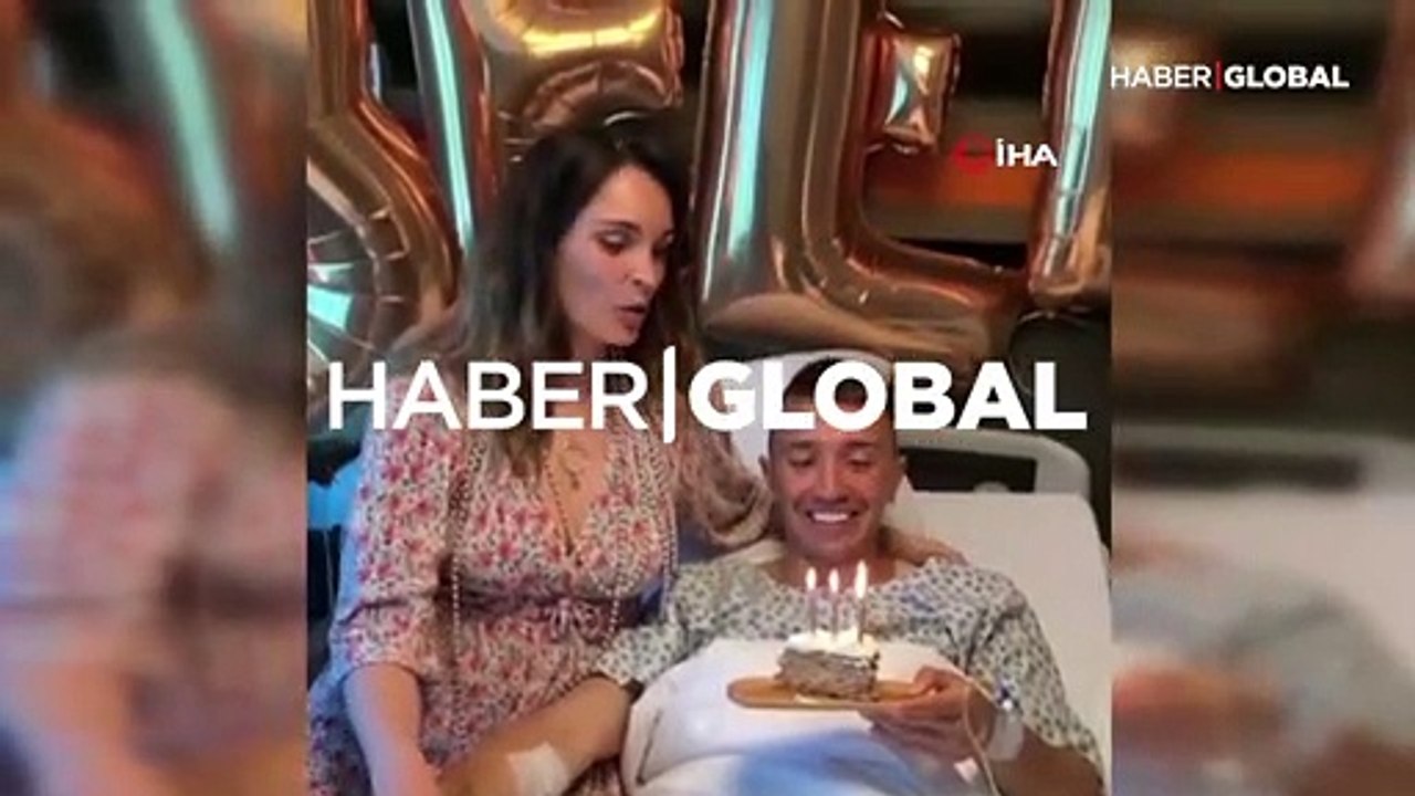 Muslera'ya eşinden hastanede doğum günü sürprizi