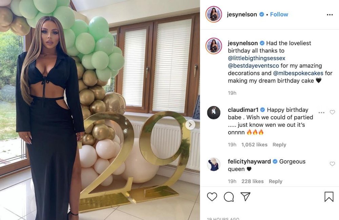 Inside Jesy Nelson's lavish lockdown birthday celebrations