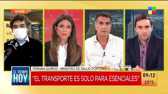 Fernán Quirós: El transporte es sólo para esenciales