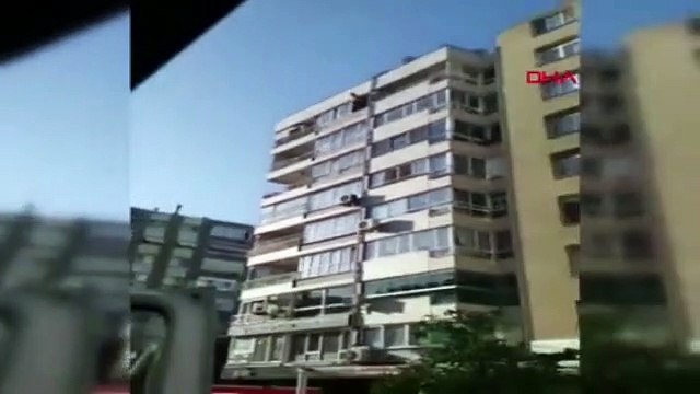 Akılalmaz intihar girişimi! 9'uncu kattan aşağı böyle atladı