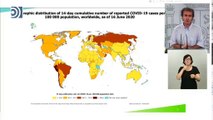 Fernando Simón utiliza un mapa del mundo para presumir de lo bien que va España con el coronavirus