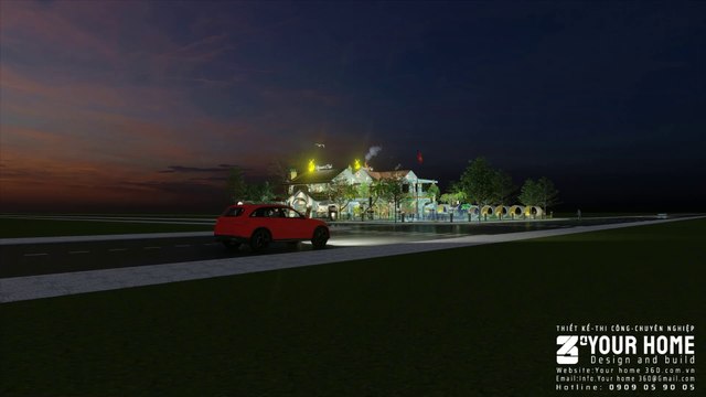 THIẾT KẾ QUÁN RIVESIDE CAFE SÂN VƯỜN ĐẸP ANH TIÊN - TP. CÀ MAU - T. CÀ MAU 800m2