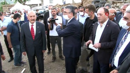 MHP'li Aydın ve beraberindeki heyet deprem bölgesinde