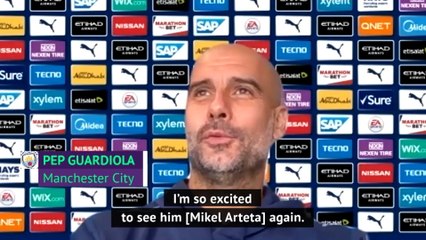 Descargar video: Arteta might know City's secrets but Guardiola's excited to see him