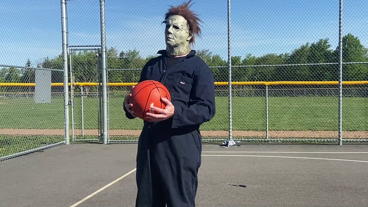 Horror ICON MICHAEL MYERS Attempts to Play Basketball