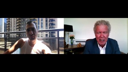 Andrew Eborn with Magician Madhi Gilbert from Toronto