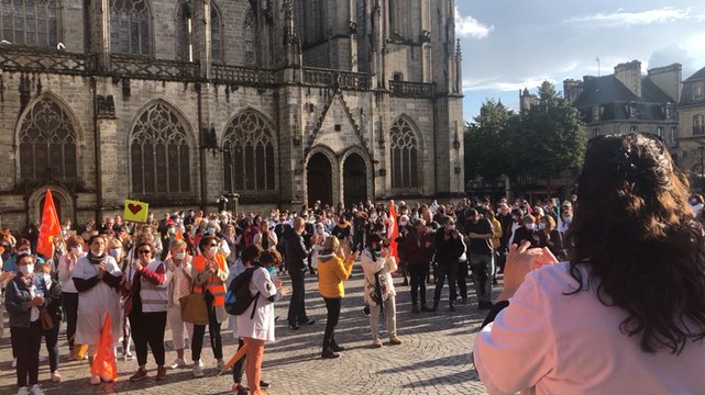 Rassemblement pour le personnel soignant à l’appel de la CFDT