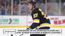 Boston Bruin John Moore on the Sacrifices Players Will Have To By Playing in Remote Locations