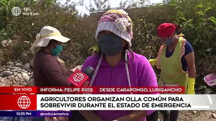 Edición Mediodía: Agricultores organizan olla común en Carapongo (HOY)
