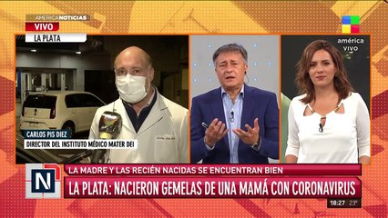La Plata: una mamá con coronavirus dio a luz a gemelas