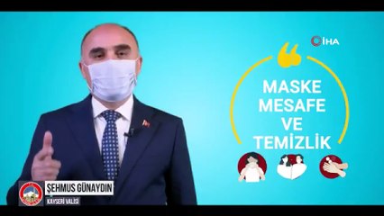 Kayseri protokolünden ‘Korona virüse’ karşı bilgilendirici video
