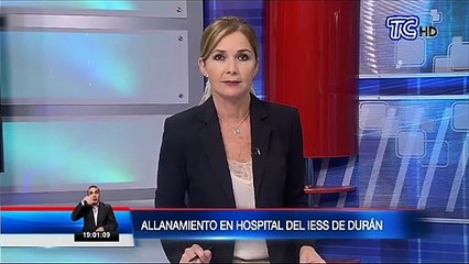 Fiscalía realiza allanamiento en el hospital del IESS de Durán