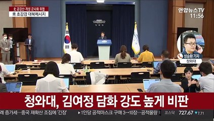 靑 "北 매우 무례하고 몰상식"…초강경 메시지