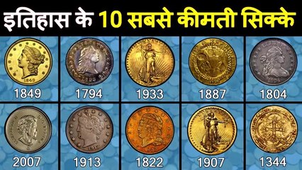 Top 10 most unique and valuable Coins in human history |इतिहास के10 नायाब और मूल्यवान सिक्के|Latest video|Animation the creation |(360)