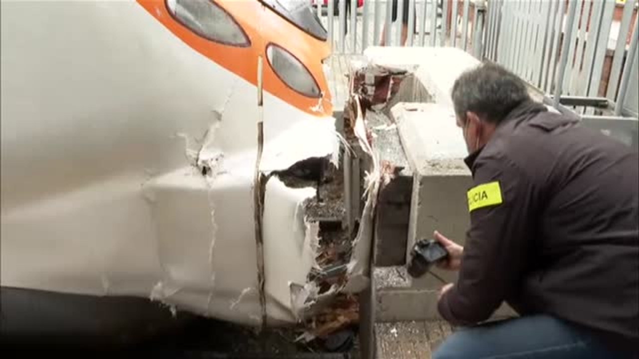 Accidente de tren en Mataró