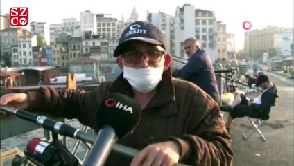 Balık tuttular, sosyal mesafe kuralına uydular