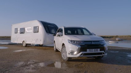 Mitsubishi Outlander PHEV Towing demo