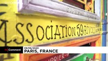 ساخت کلاه‌های ویژه رعایت فاصله اجتماعی در پاریس