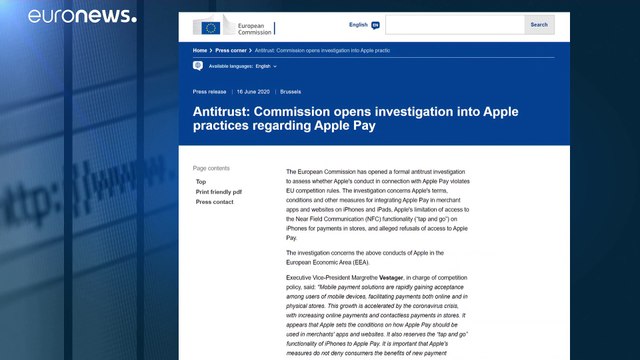 Bruselas investiga a Apple por posibles abusos con la competencia