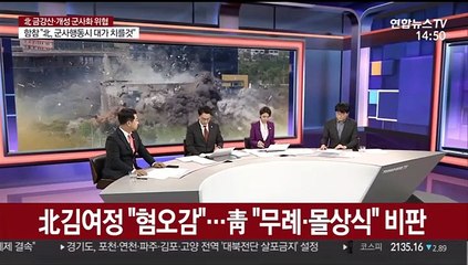 [뉴스특보] 北 '위험수위' 말 폭탄…靑 "기본 예의 갖추라"