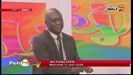 Actualité (avec Alioune Sow) - Petit Déj du mercredi 17 juin 2020