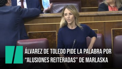 Álvarez de Toledo pide la palabra por "alusiones reiteradas" de Marlaska, y el presidente de la Mesa se niega