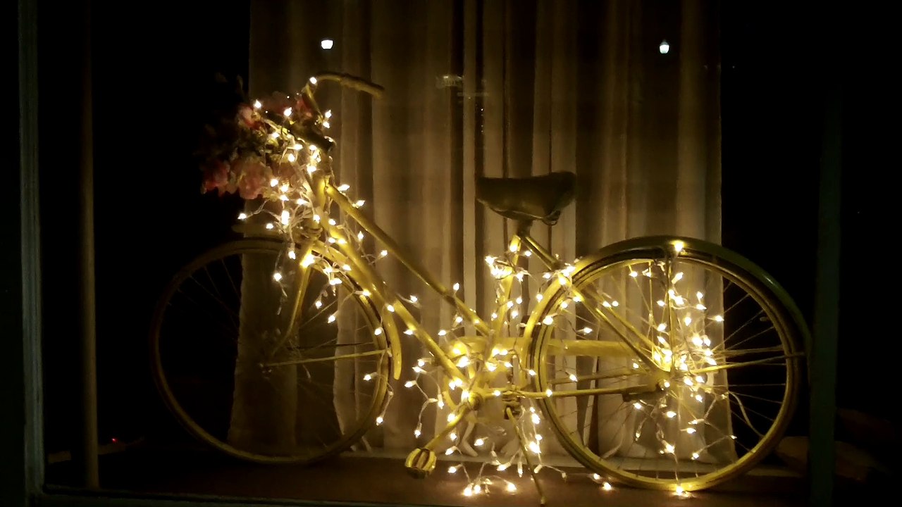 A Ghost Bike On Display