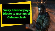 Vicky Kaushal pays tribute to martyrs of Galwan clash