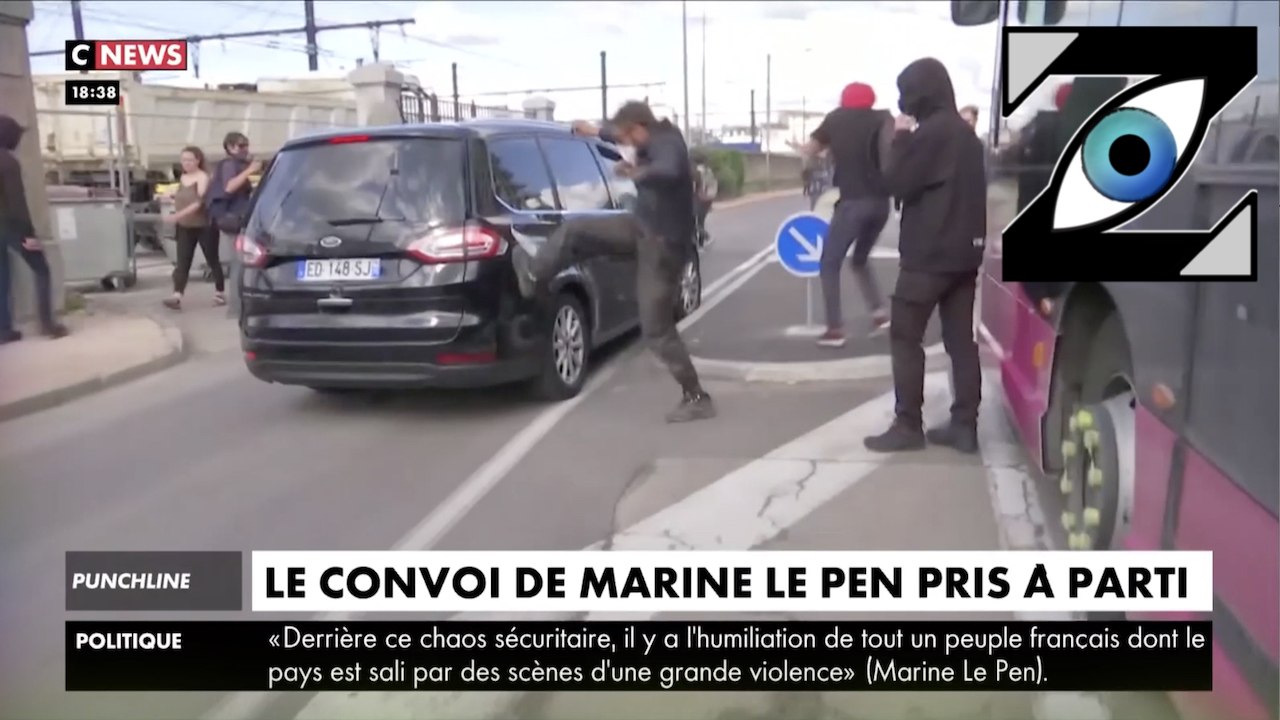 [Zap Télé] Le convoi de Marine Le Pen pris à parti à Dijon ! (17/06/20)