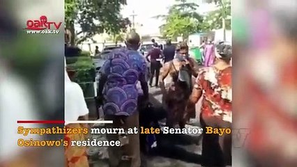 Late Senator Osinowo Adebayo's body arrives home town in Ijebu Ode