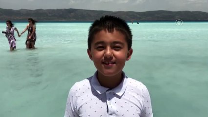 Salda Gölü'ne "kontrollü sosyal hayatta" ziyaretçi ilgisi - BURDUR