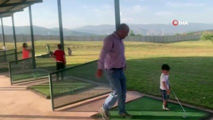 Huzur şehri Tunceli'de golf heyecanı başladı