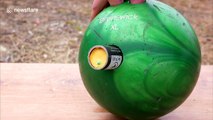 YouTuber shatters bowling ball with firecrackers in explosive experiment