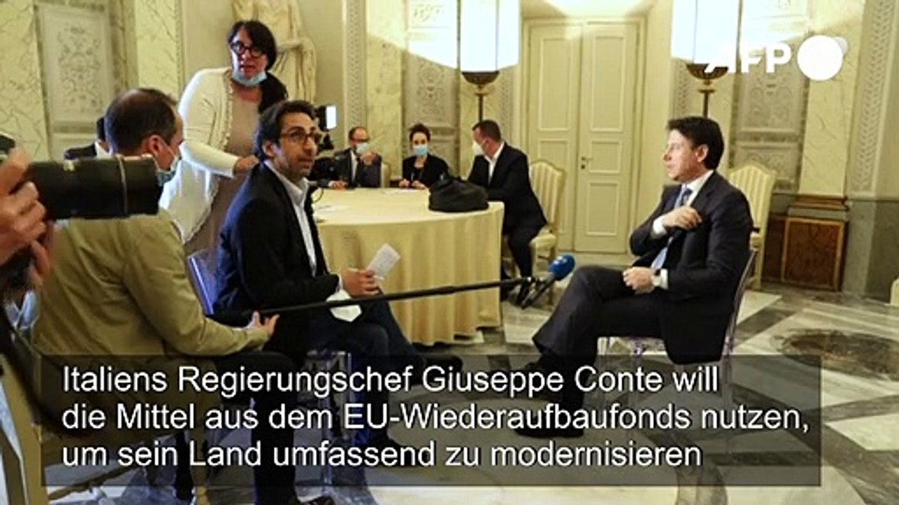 Conte möchte mit Geld aus EU-Wiederaufbaufonds ein 'besseres Italien' entwerfen