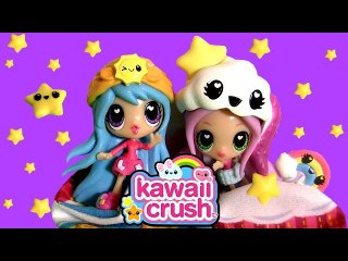 Kawaii Crush Day and Night Slumber Party Sleepover Playset by Disneycollector Muñeca BFF Girls Cat Nap