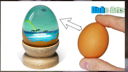 Making an Easter EGG from a Normal Egg.DIY a Simple Way_HD