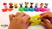 Learn Colors Video for Children- Paw Patrol Pups Make Play Doh Rainbow Teddy Bears Playset