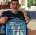 Football - Diego Maradona rend hommage à Dries Mertens