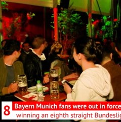 Bayern fans react after sealing eighth straight Bundesliga title
