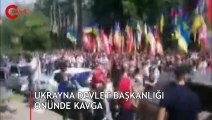 Ukrayna'da Devlet Başkanlığı önünde kavga: 15 gözaltı