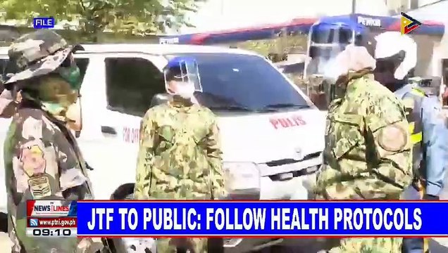 JTF to public: Follow health protocols