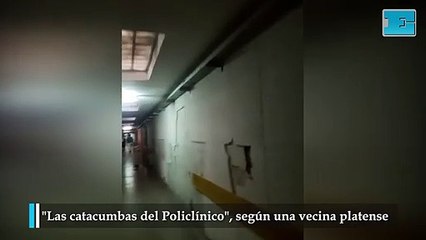 Vecina advirtió por "las  catacumbas del ex Policlínico"