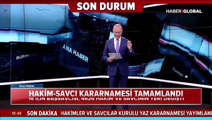18 ilin başsavcısı ile 4 bin 626 hakim ve savcının yeri değişti