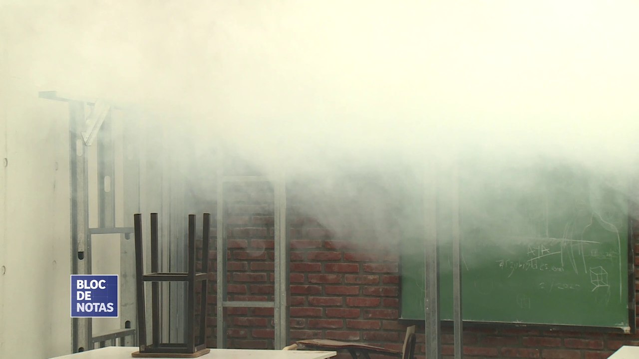 Prueba de bomba sanitizadora para grandes espacios