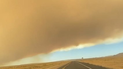 Wildfire smoke blocks sky in northern Arizona
