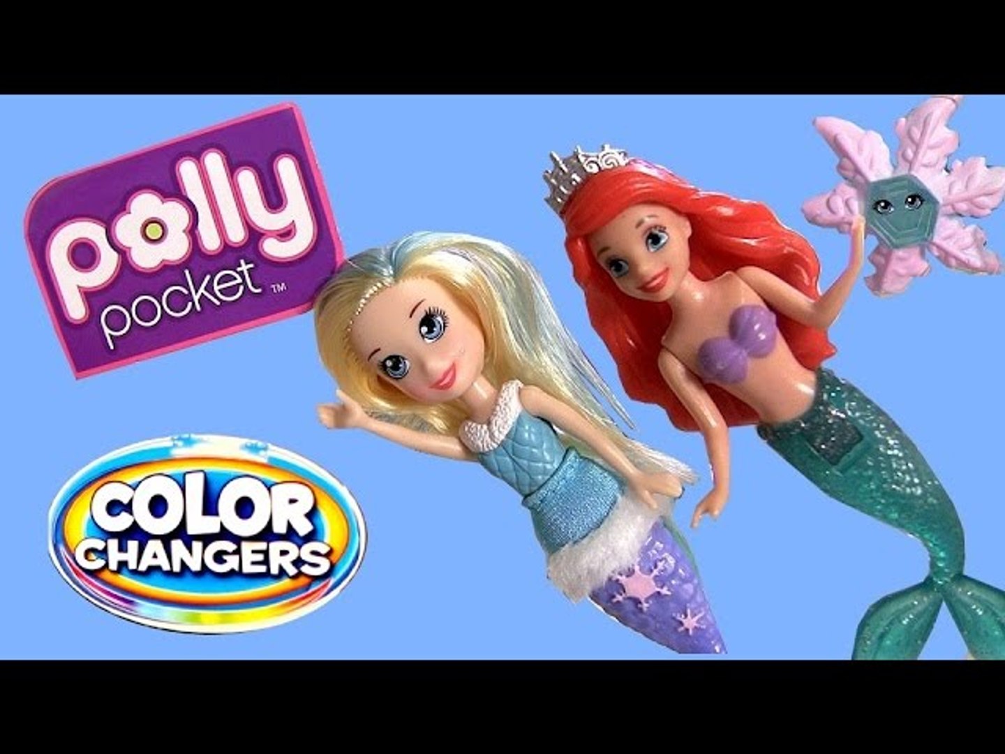 Polly Pocket Mermaid Color Changing Doll Princess Ariel Disney The